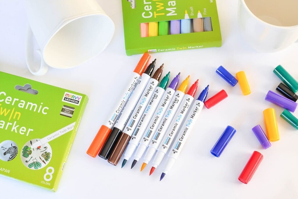 markeriai porcelianui