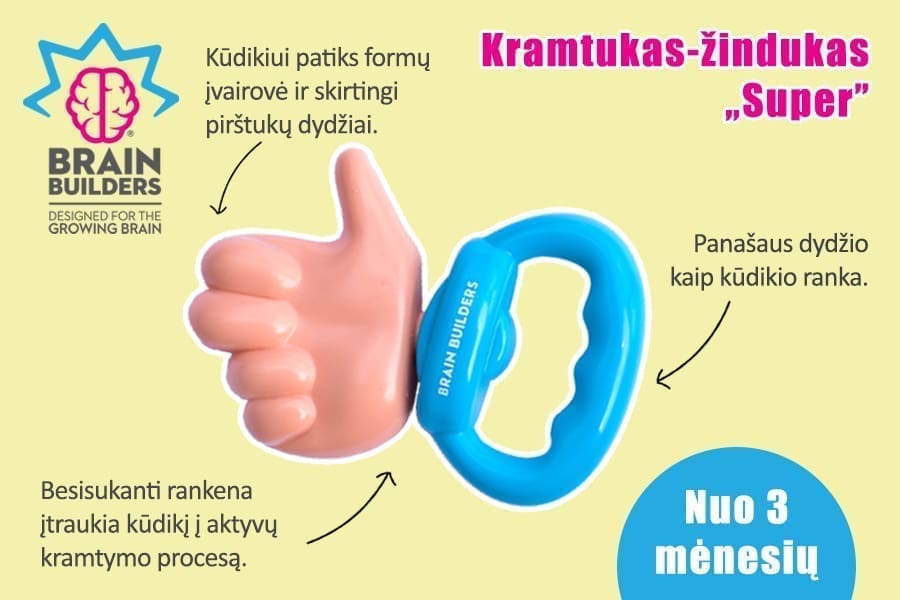 žaislai kūdikiams nuo 3 mėnesių