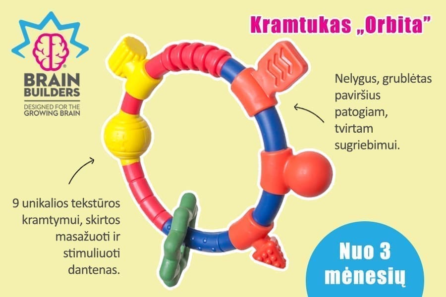 žaislai kūdikiams nuo 3 mėnesių