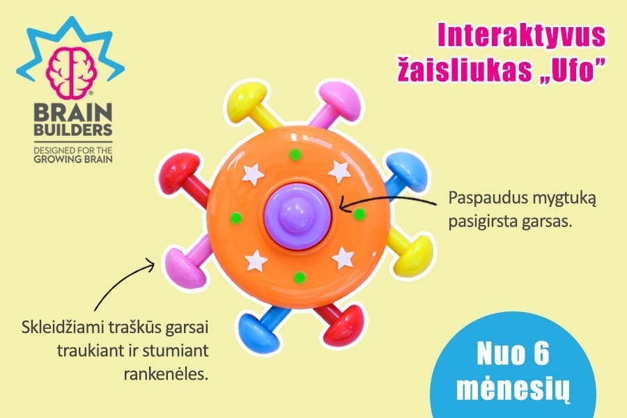 žaislai kūdikiams nuo 6 mėnesių amžiaus