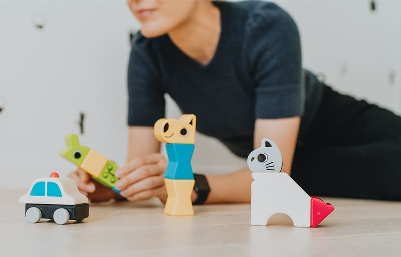 zaislai vaikams people blocks bi