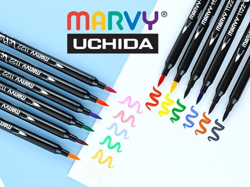 marvy uchida flomasteriai