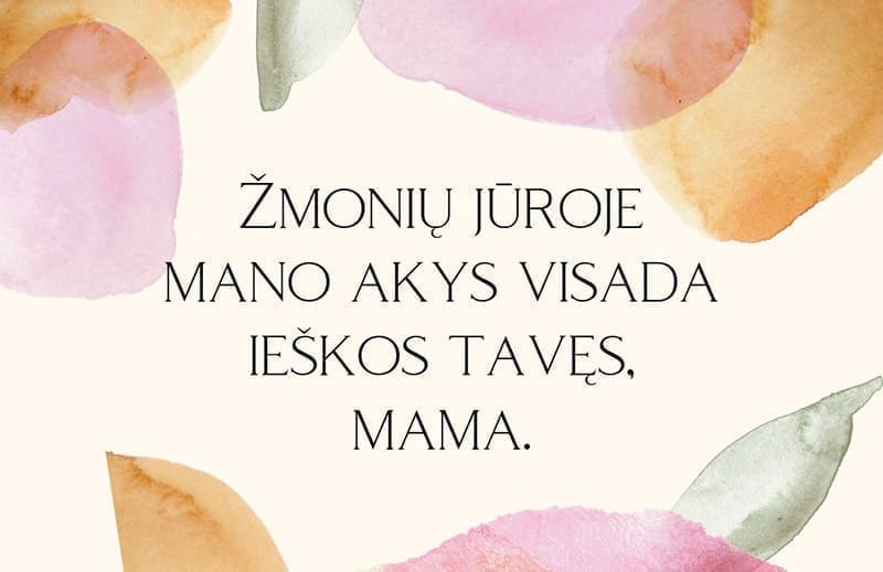 sveikinimas mamai