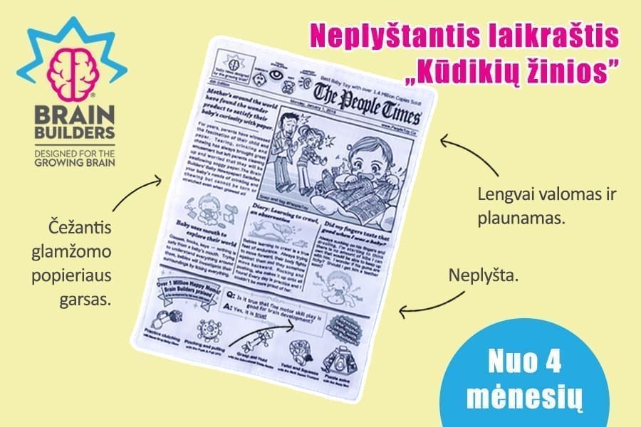 žaislai kūdikiams nuo 4 mėnesių