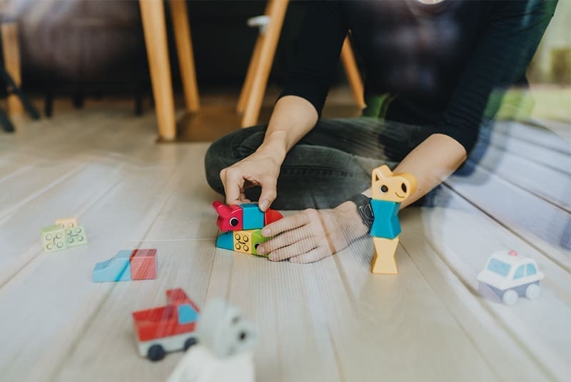 zaislai vaikams people blocks bi